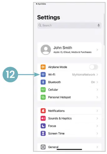 AprilAire Wi-Fi Thermostat App - Wi-Fi