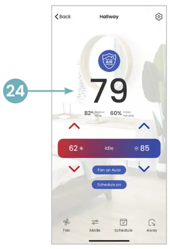 AprilAire Wi-Fi Thermostat App - control