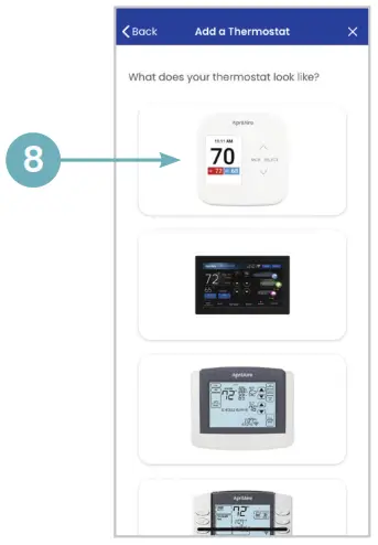 AprilAire Wi-Fi Thermostat App - hermostat model