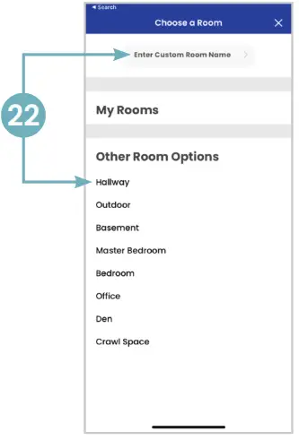 AprilAire Wi-Fi Thermostat App - o a room