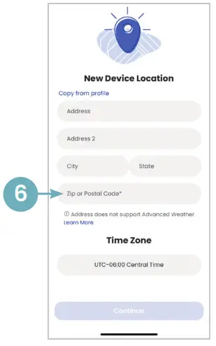 AprilAire Wi-Fi Thermostat App - ontinue