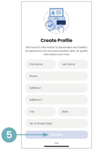 AprilAire Wi-Fi Thermostat App - personal information