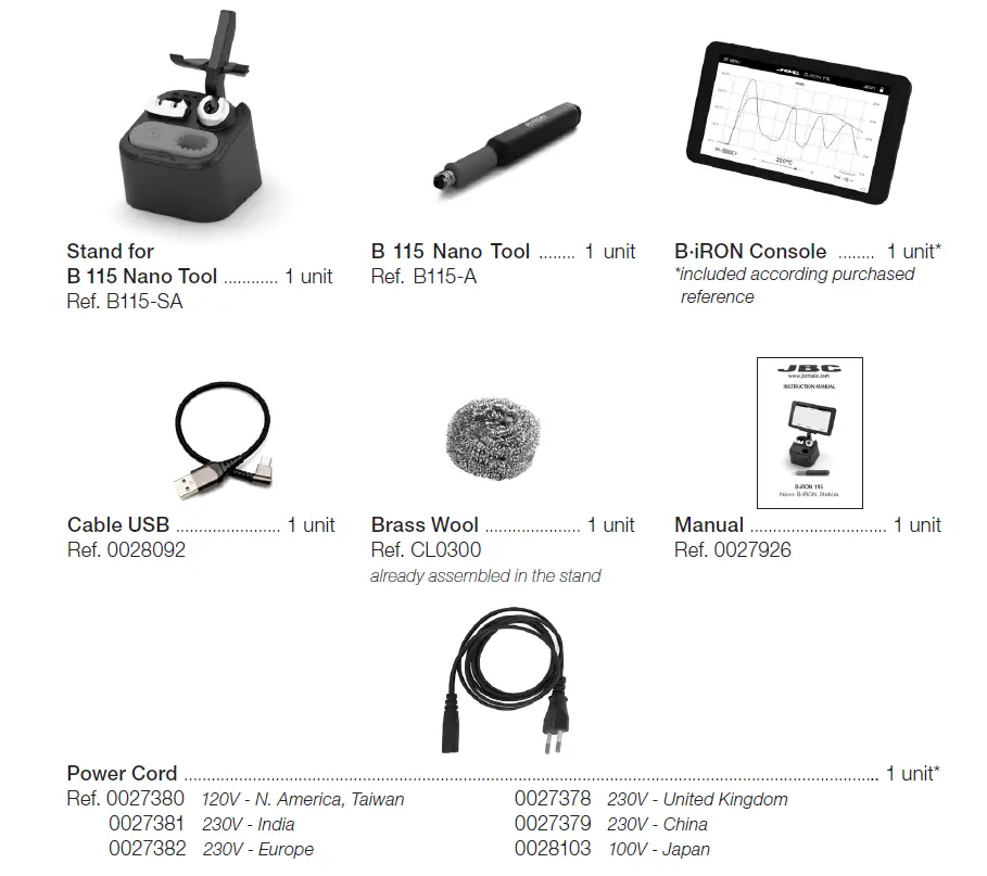 JBC B-iRON 115 Nano B iRON Station FIG 1