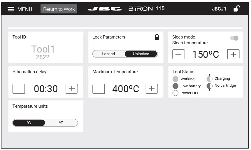 JBC B-iRON 115 Nano B iRON Station FIG 32