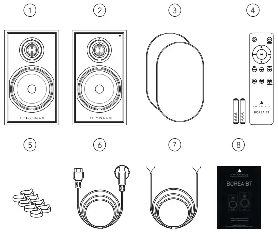 TRIANGLE BR03BT Wireless Bluetooth Bookshelf Speakers - fig