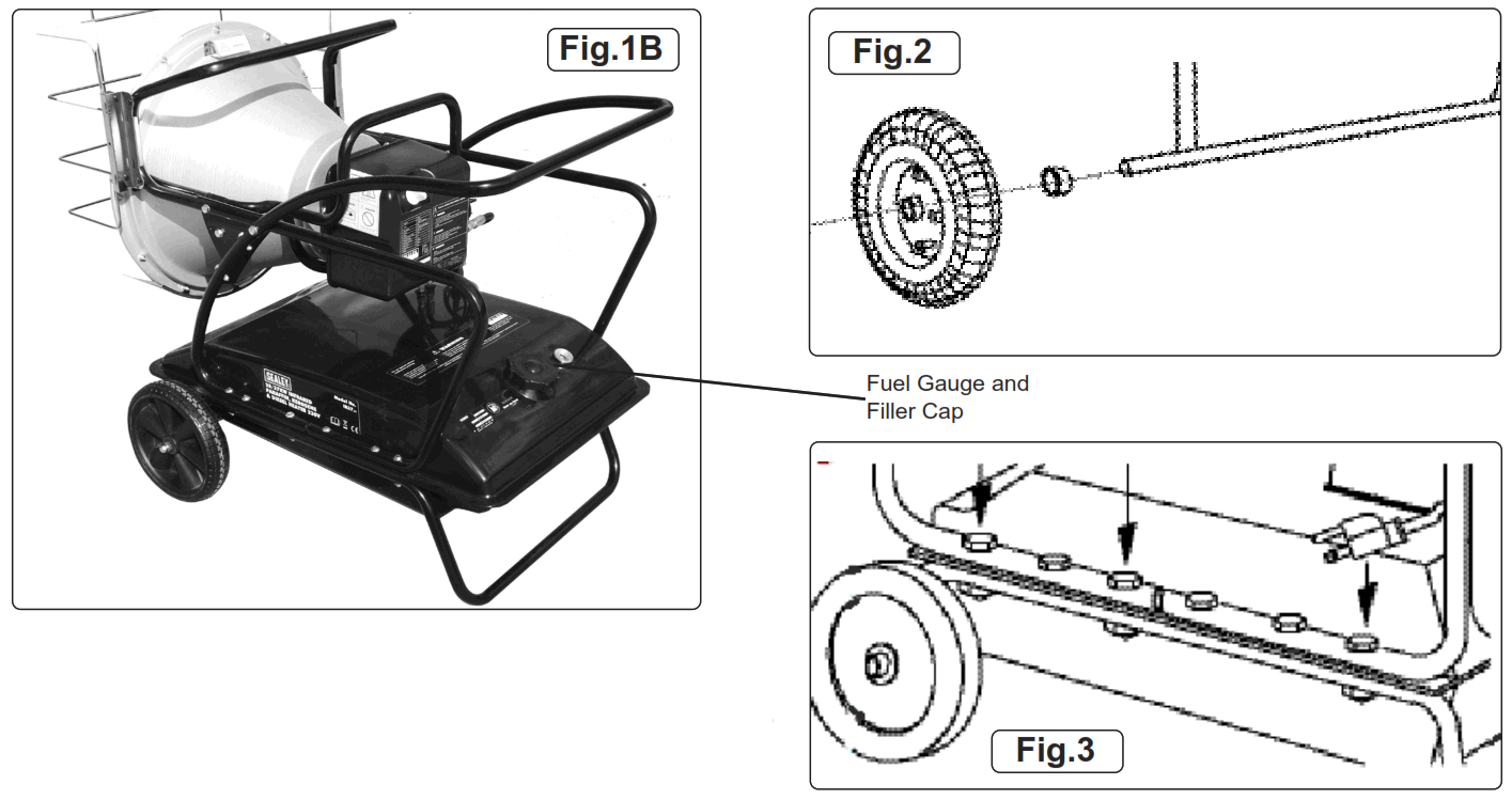 SEALEY IR37.V5 Space Warmer Kerosene Diesel Heater - fig2