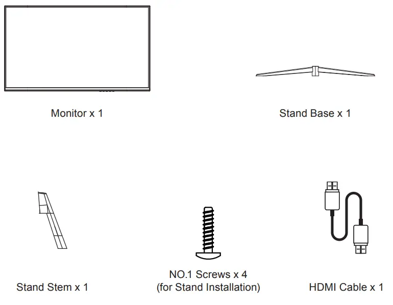 VIOTEK Gaming Monitor - Box Contents