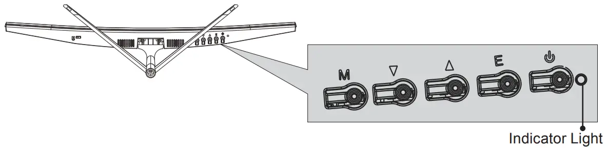 VIOTEK Gaming Monitor - Indicator Light
