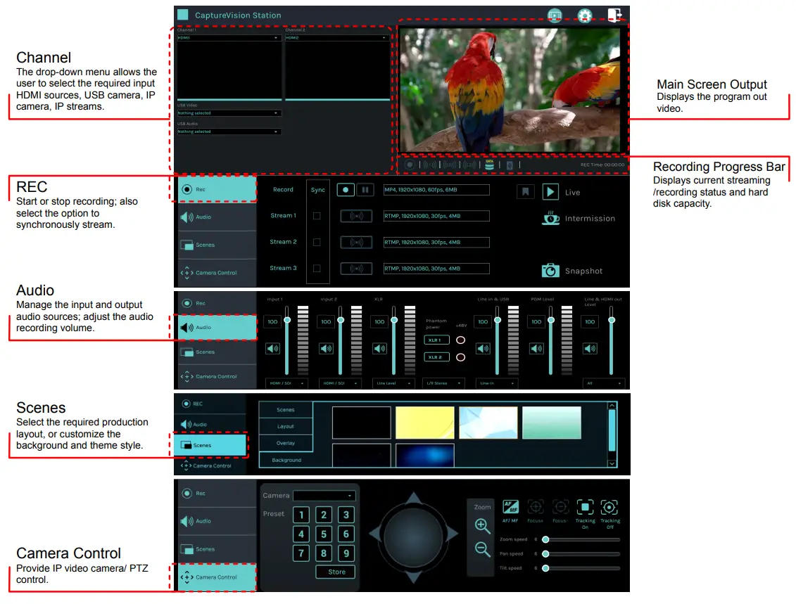 Lumens LC100 Capture Vision System - Director Tab