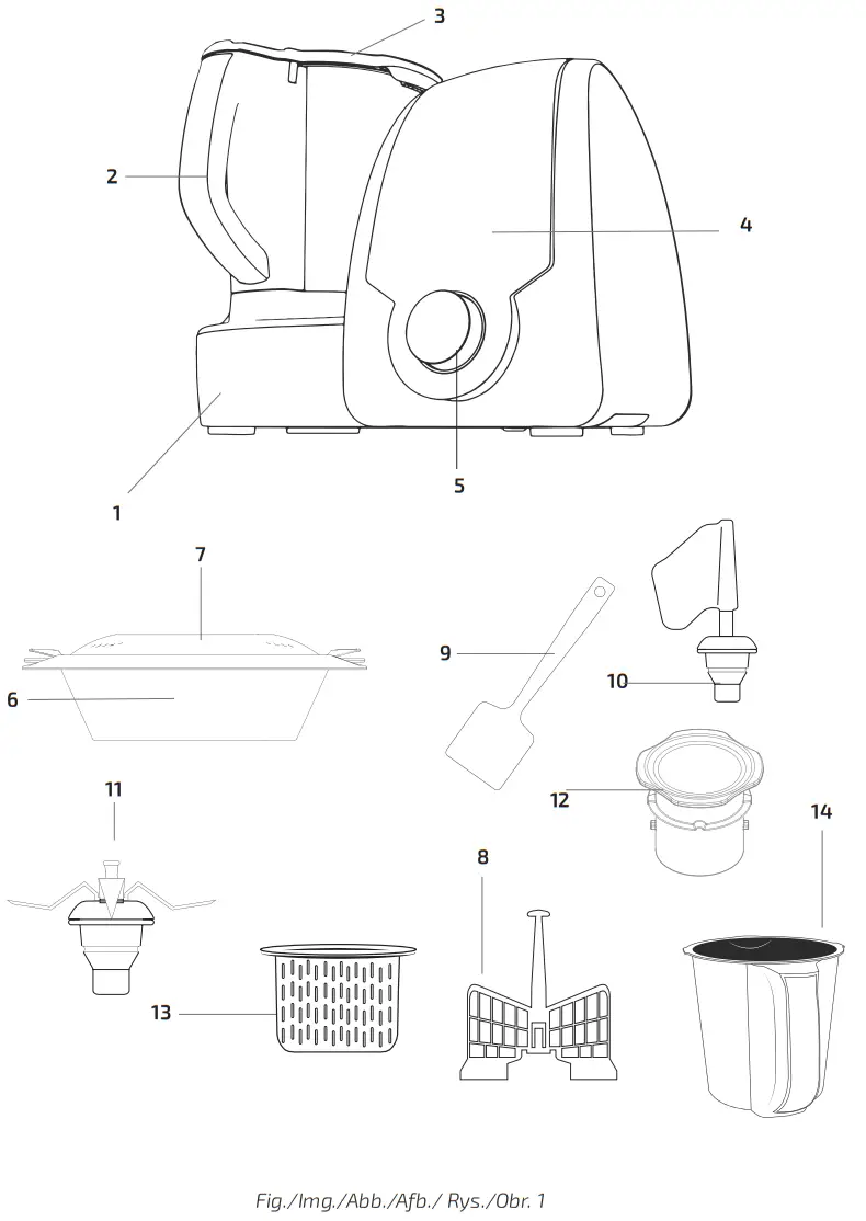 cecotec Mambo 10090 Multifunctional Food Processor - fig