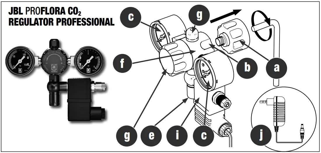 JBL PROFLORA CO2 REGULATOR PROFESSIONAL