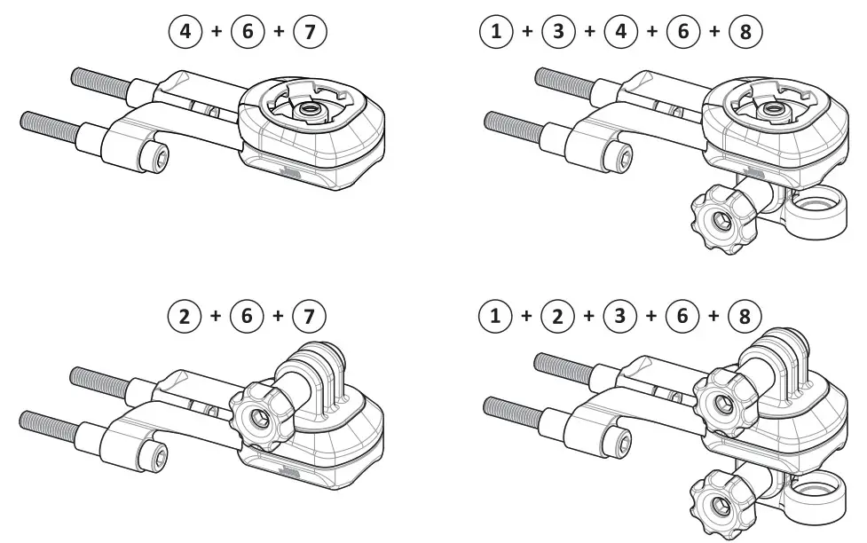 LEZYNE E-BIKE LED COMPATIBILITY - combintions
