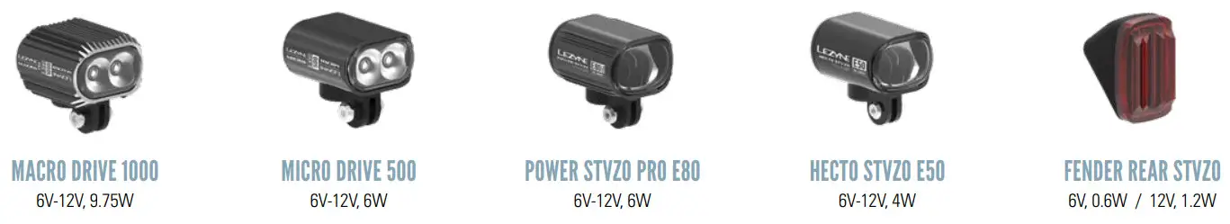 LEZYNE E-BIKE LED COMPATIBILITY -model