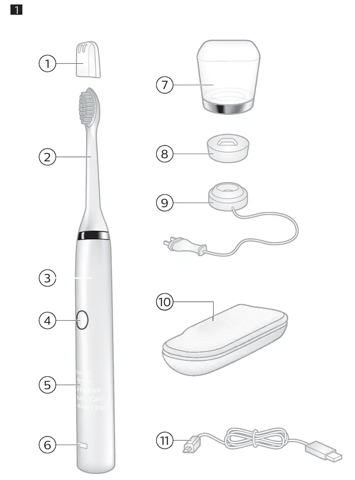 DiamondClean Smart Rechargeable Electric Toothbrush Overview