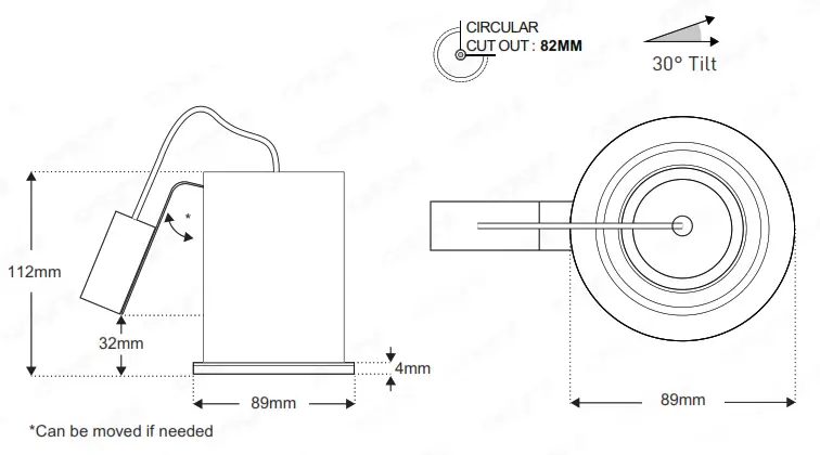 orlight ORL1009 F HS Magnetic Downlight Range - FIG