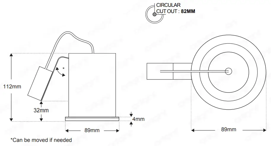 orlight ORL1009 F HS Magnetic Downlight Range