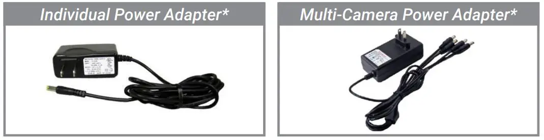 LOREX 4K Ultra HD Active Deterrence Security Camera - Individual Power Adapter,Multi-Camera Power Adapter