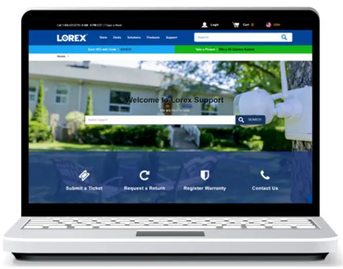 LOREX 4K Ultra HD Active Deterrence Security Camera - lorex help desk