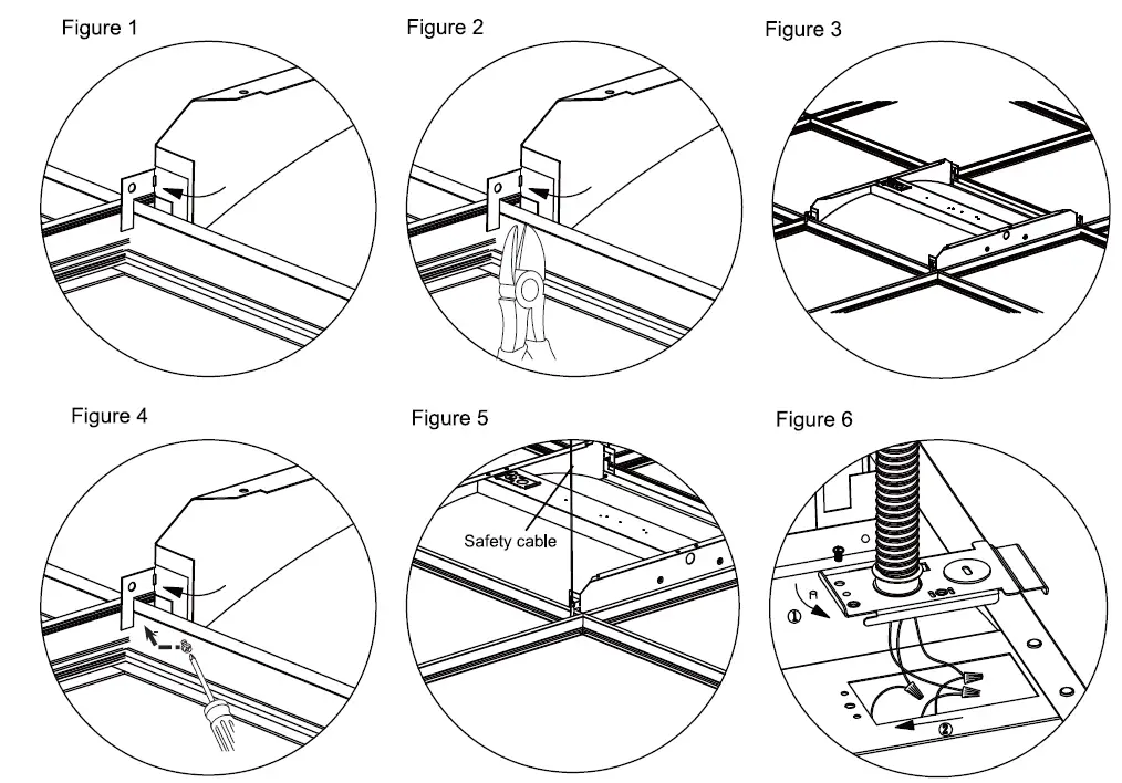 sunlite 85221-SU LED Lay-In Troffer Fixture-2