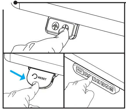 UPLIFT DESK FRM682 V2-Commercial 4-Leg Standing Desk Foot - Reset Procedure