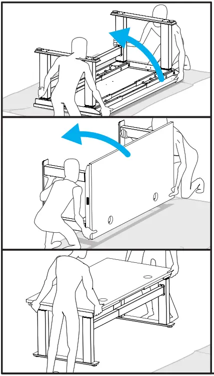 UPLIFT DESK FRM682 V2-Commercial 4-Leg Standing Desk Foot - Step 5