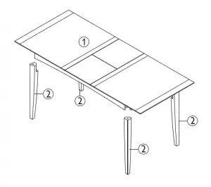 dinning table parts