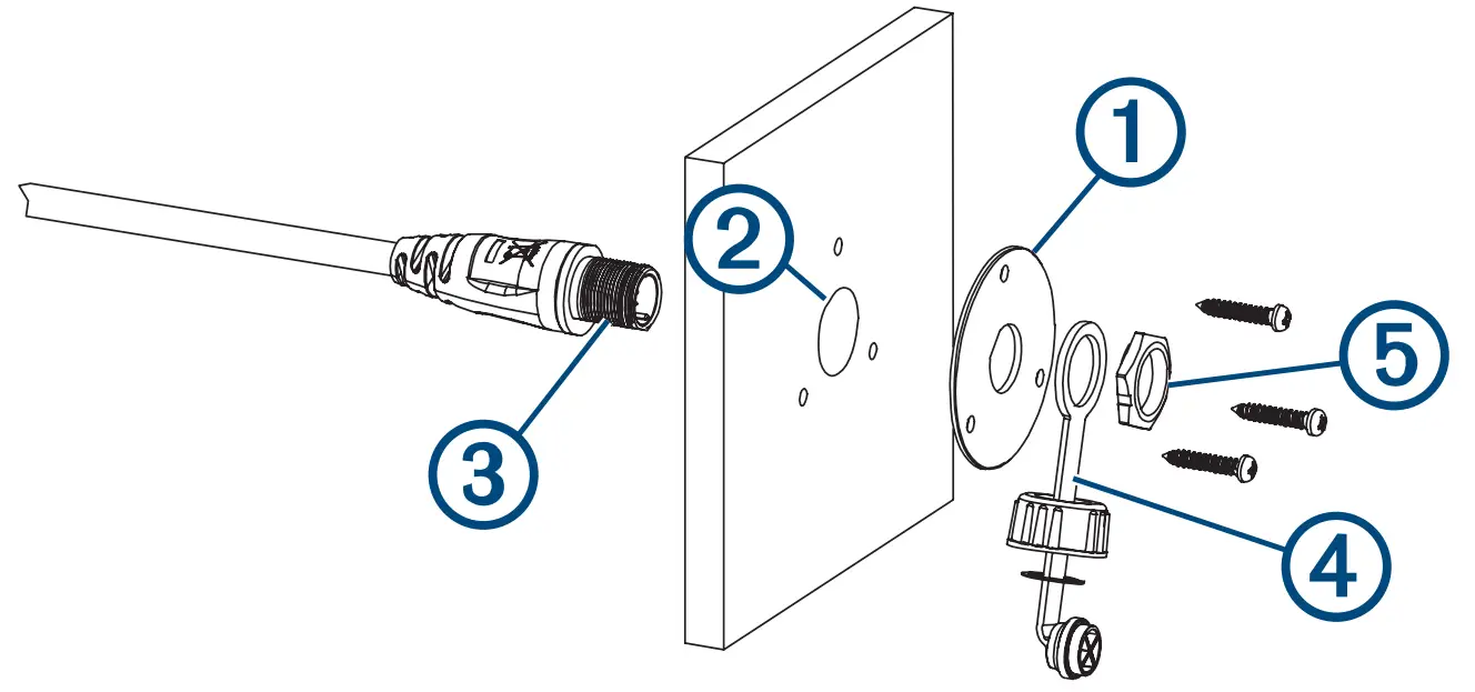 GARMIN VHF 315 Series Marine Radio - Handset Connector