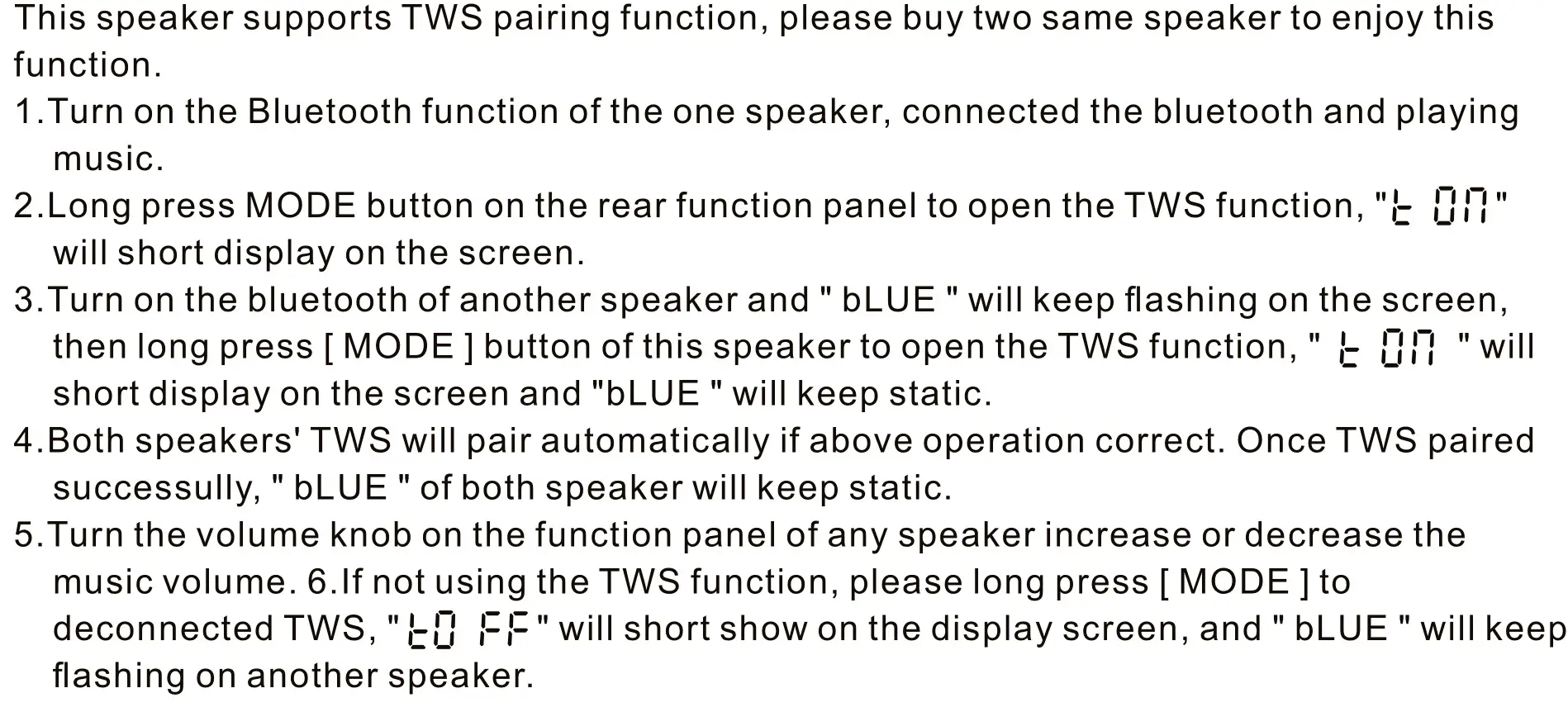 anko 42949244 BLUETOOTH PARTY SPEAKER - TWS Connecting