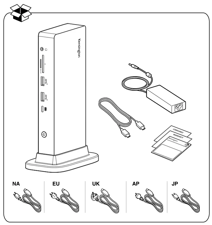 Kensington SD4849Pv USB C Triple Video Docking Station-