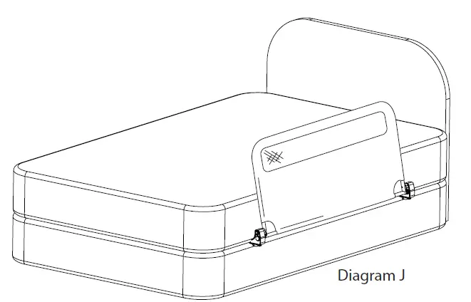 Regalo 2020 Swing Down Bed Rail 9
