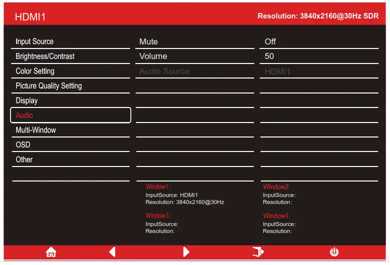 electriQ 49 LED Monitor - AUDIO
