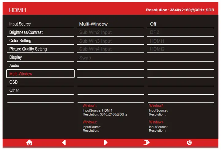 electriQ 49 LED Monitor - MULTI-WINDOW