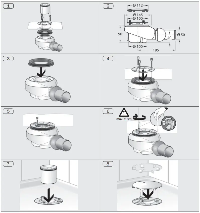 KALDEWEI 7082 Special Outlet Fitting Plus for ESR
