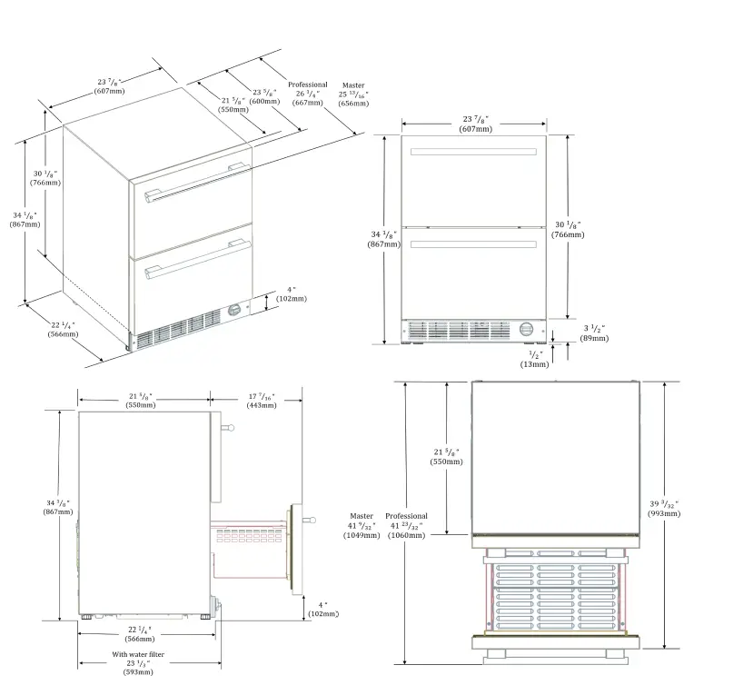 Thermador-T24IC-Series-Refrigerator-Freezer-Drawers-fig-4