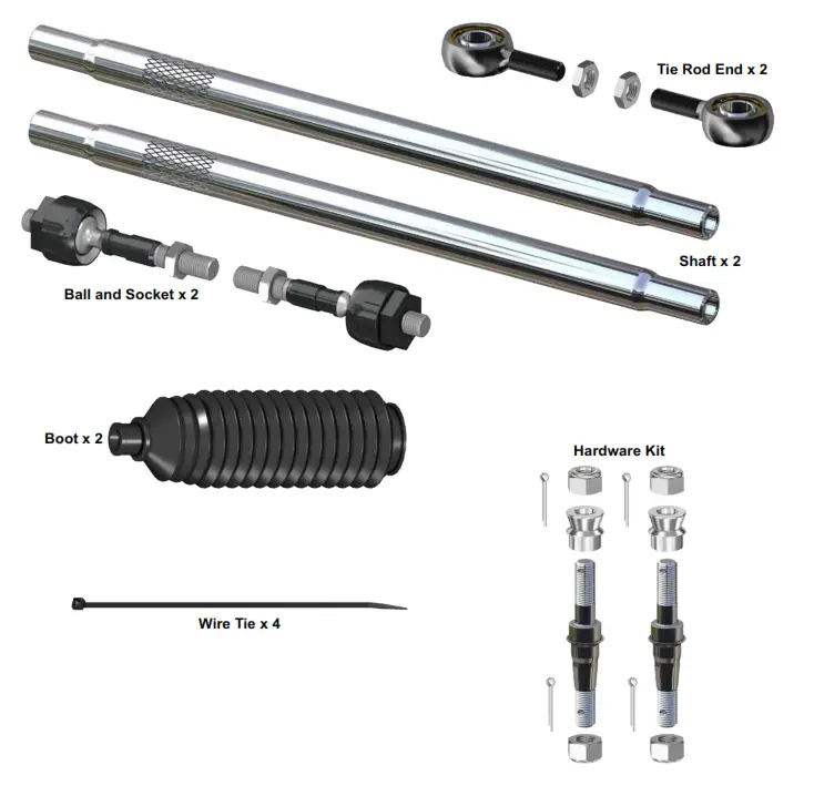 SUPERATV XP 1000 Forward Offset Front High Clearance A Arms - Straight