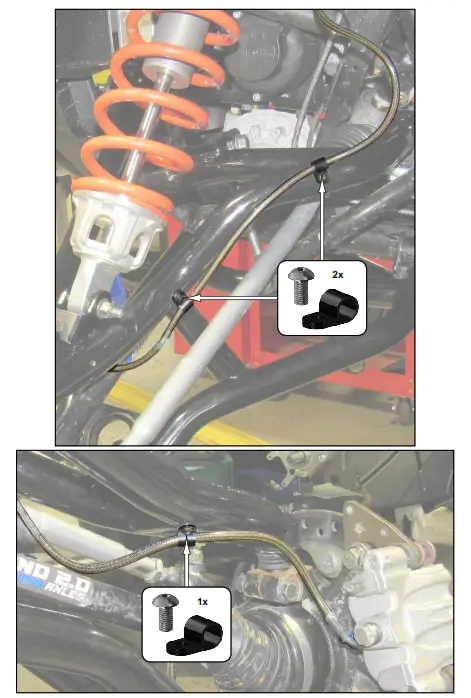 SUPERATV XP 1000 Forward Offset Front High Clearance A Arms - components