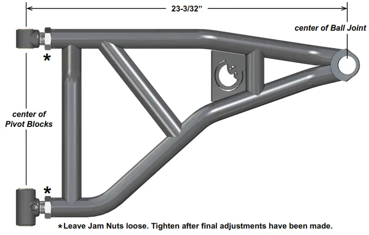 SUPERATV XP 1000 Forward Offset Front High Clearance A Arms - fig3