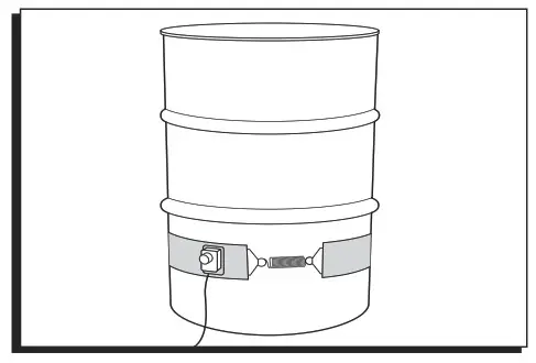 ULINE H-2962 Drum Heater - Cover