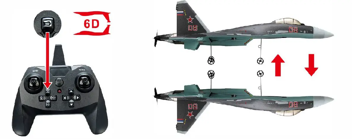 Qifeng Toys Factory SU-35 Fighter 4 Channel 2.4GHz Bomber RC Airplanes 26