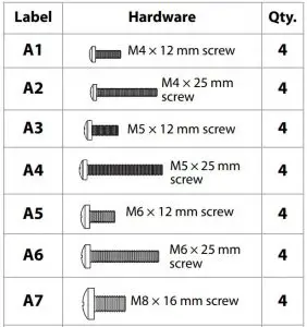 FIG 4 TV Hardware Bag