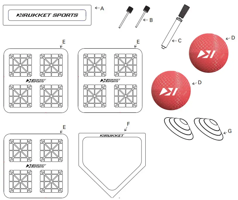 RUKKET SPORTS KICKBALL Set with 2 Kickballs