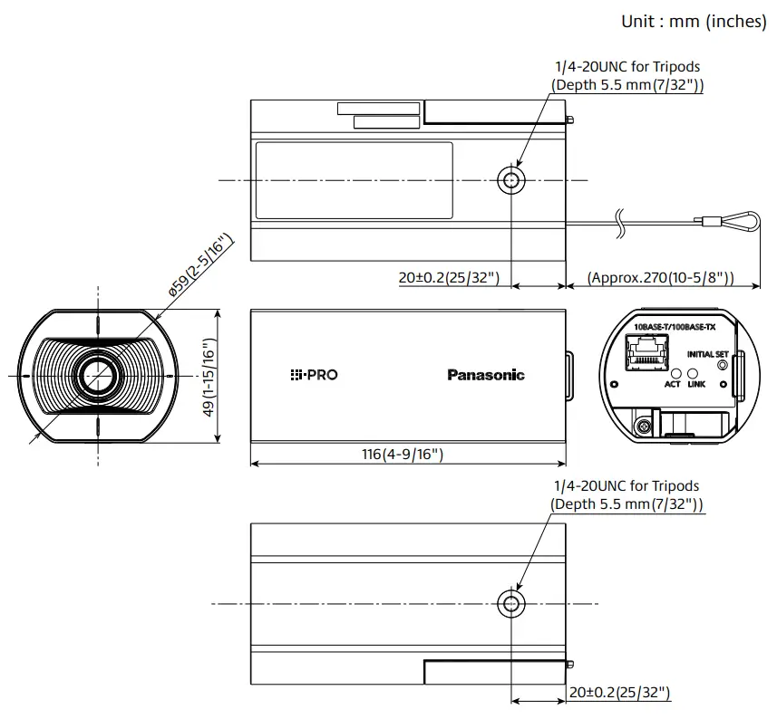 Panasonic WV-U1132A Full HD Varifocal Lens Indoor Box Network Camera - fig 1