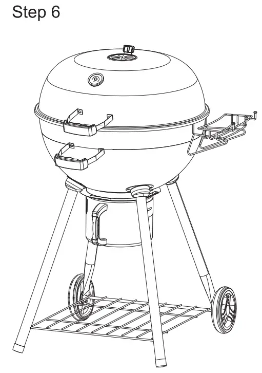 VAGGAN X85 0000090 Round Charcoal Barbecue - fig 5