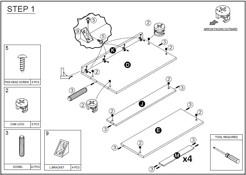 Furinno-19155-Lucca-Simple-Design-4-Drawer-Dresser-fig-1