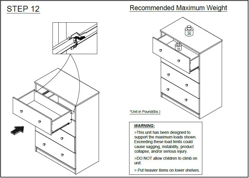 Furinno-19155-Lucca-Simple-Design-4-Drawer-Dresser-fig-12