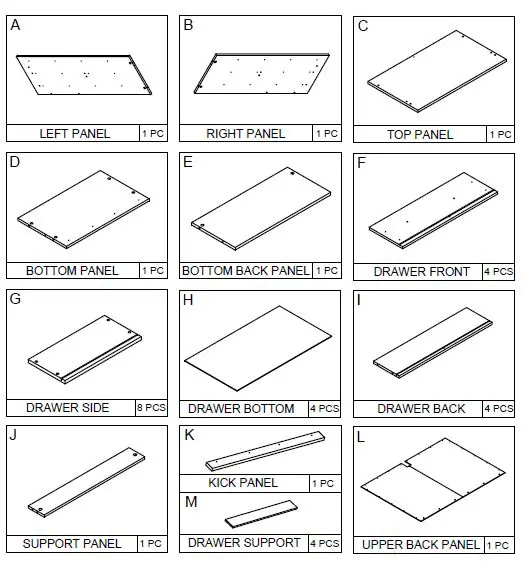 Furinno-19155-Lucca-Simple-Design-4-Drawer-Dresser-fig-14.