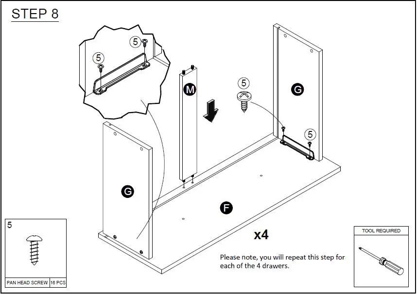 Furinno-19155-Lucca-Simple-Design-4-Drawer-Dresser-fig-8
