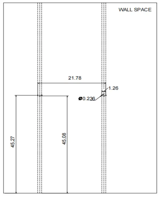 UNBRANDED CX823FK-WAL 23.5 Inch Walnut-Rectangular-1-Drawer-Floating-Desk-FIG- (10)
