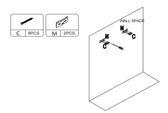 UNBRANDED CX823FK-WAL 23.5 Inch Walnut-Rectangular-1-Drawer-Floating-Desk-FIG- (12)