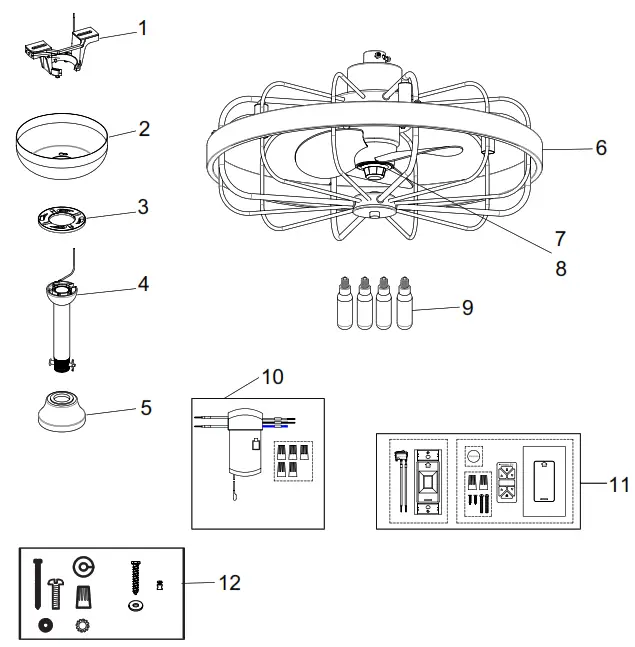 HINKLEY 22 Inch ELI Indoor LED Ceiling Fan - fig 1